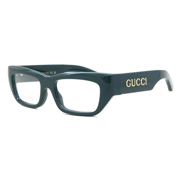 NEW GUCCI SQUARE EYEGLASSES GUCCI GG1297O 002 BLUE CLEAR EYEWEAR - Picture 1 of 3